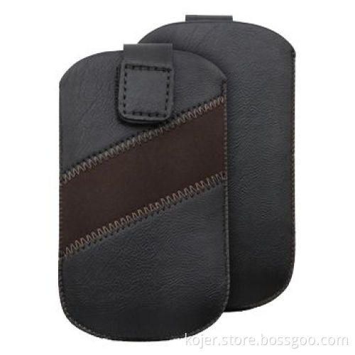 Mobile Phone Case with Hook-and-loop Closure, Suitable for iPhone 4, Made of PU Leather